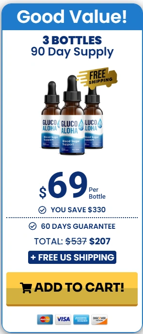 GlucoAloha -3-bottle